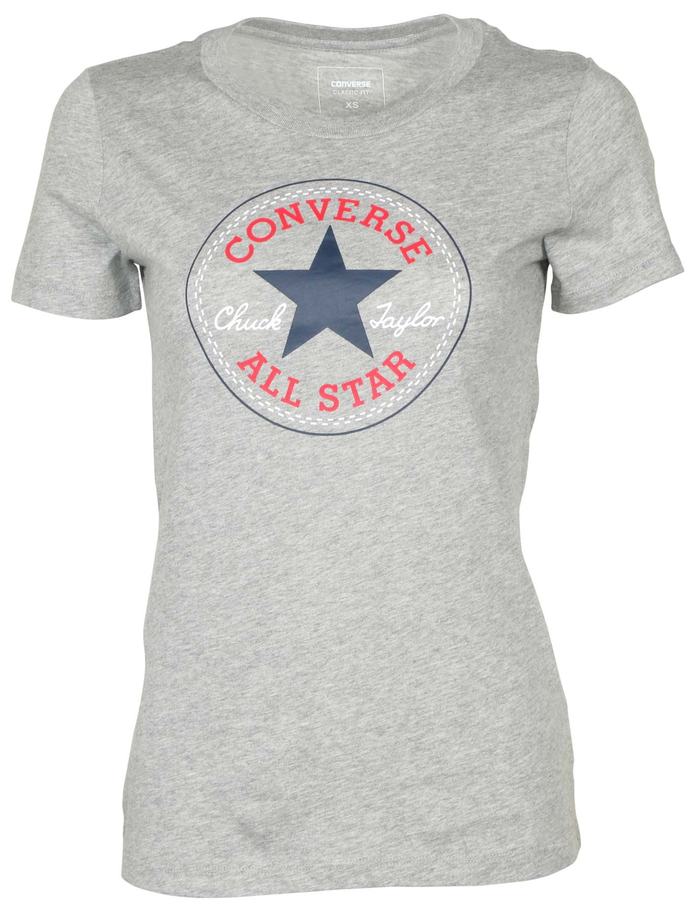 converse t shirt womens grey