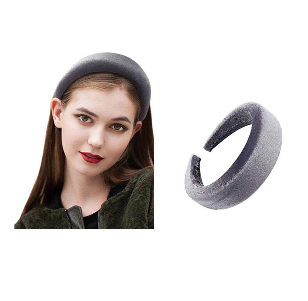Romantic Aliceband Perfect hair accessory for office parties Classic Lightly Padded Headband Dark Grey