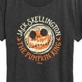 thumbnail image 3 of The Nightmare Before Christmas - Jack Skellington Pumpkin King - Women's Short Sleeve Graphic T-Shirt, 3 of 5