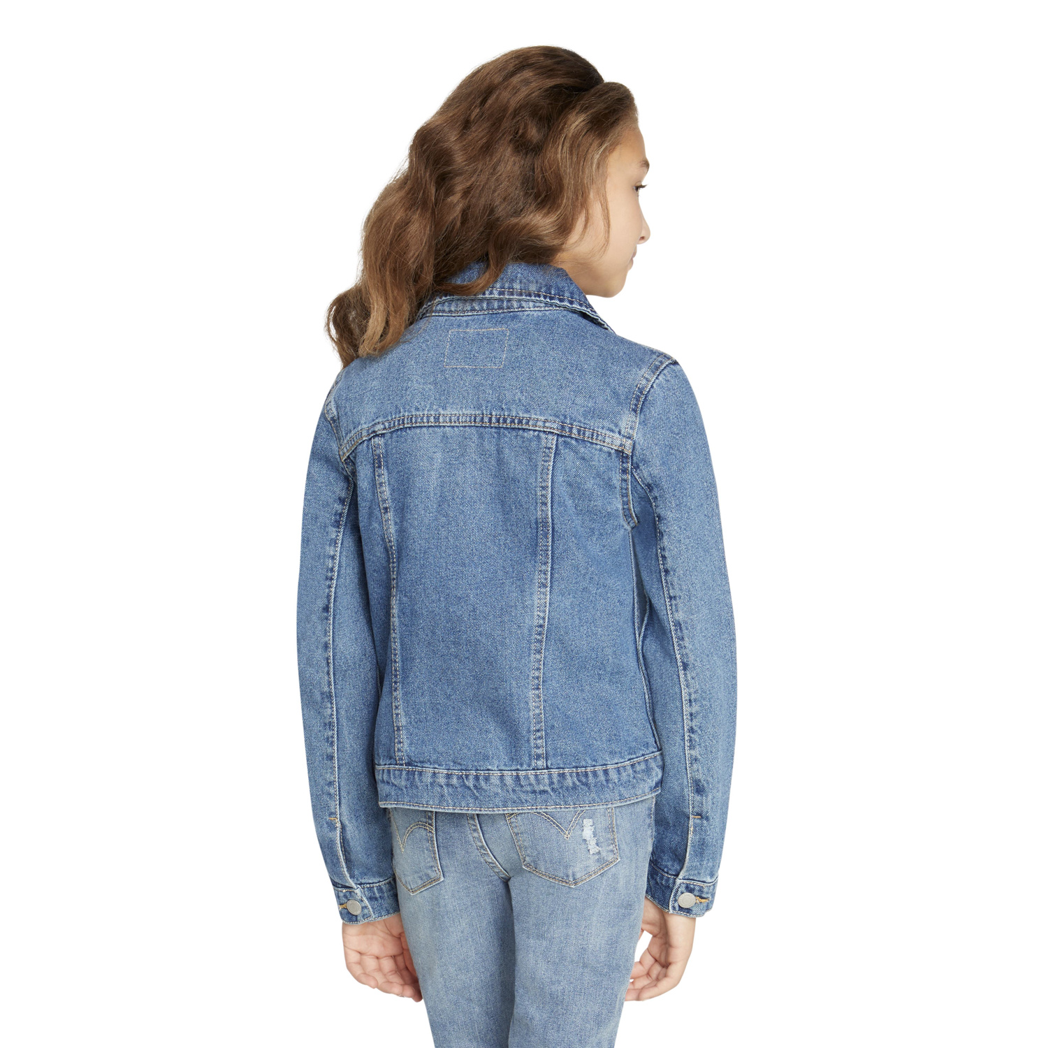 Levi's Girls' Denim Trucker Jacket, Sizes 4-16 - image 2 of 7