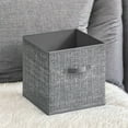 thumbnail image 5 of 13" Storage Cube Bin 6 Foldable Fabric Storage Bin with Double Handles for Living Room Bedroom Office Gray, 5 of 7