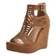 thumbnail image 2 of Nuevas sandalias de cuña Zapatos de mujer ahuecados con boca de pez de fondo grueso para mujer Wmkox8yii sa3571, 2 of 7