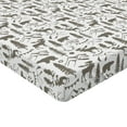 thumbnail image 2 of Ambesonne Northwoods Fitted Sheet, Wild Nature Theme, Twin XL Size, Taupe and White, 2 of 3