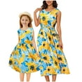 thumbnail image 6 of Delliss Mommy and Me Dresses Floral Printed Sleeveless Tank Maxi Dress for Mother and Daughter Summer Casual Sundress Beach Dress, 6 of 6