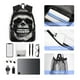 thumbnail image 4 of Disketp Black White Hat Skull Mochila Ligera Clásica con Múltiples Bolsillos, Mochila Casual para Hombre y Mujer, Ideal para Escuela, Trabajo y Viajes, 4 of 6