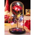 thumbnail image 3 of Pusuny Rose Regalos Para Mujeres Regalos De Cumpleaños Para Mujeres Galaxy Glass Rose Flower Forever Eternal Crystal Light Up Rose En Cúpula De Vidrio Con Mariposa Regalos Para Mujeres Su Mamá Esposa, 3 of 5