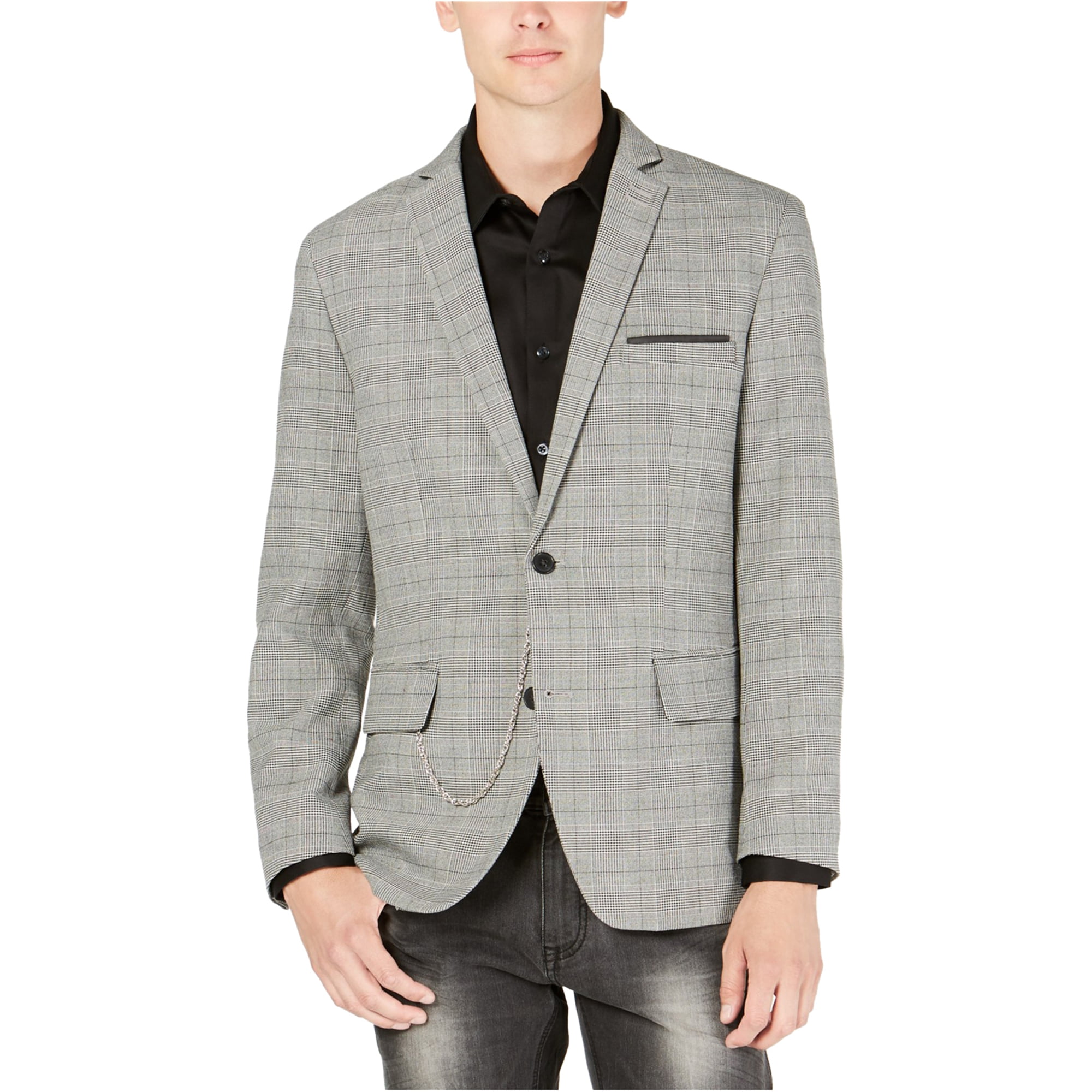 セール Ryan Seacrest ファッション ブレザー Mens Glenplaid Two Button Blazer Jacket  fucoa.cl