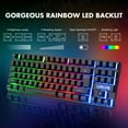 thumbnail image 4 of CHONCHOW Wireless Gaming Keyboard and Mouse Combo, Rechargeable 87 Key LED Light Up Keyboard Ergonomic Wireless Gaming Mouse, Backlit Wireless Gaming Mouse, 4 of 7