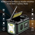 thumbnail image 2 of H17 hand-cranked generator radio compass flashlight solar power bank outdoor field lighting emergency light, 2 of 9