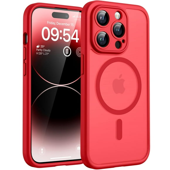 Funda de teléfono TOCOL Magnetic para iPhone 14 Pro de 6.1 pulgadas (roja)