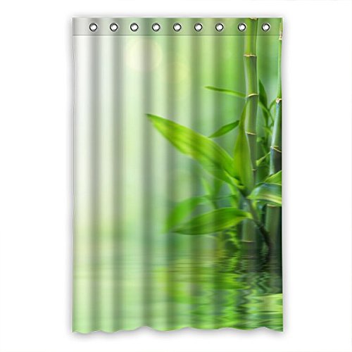 MOHome Bamboo Panda Shower Curtain Waterproof Polyester Fabric Shower