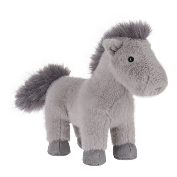 Apricot Lamb Grey Wild Pony Plush Toy for Kids 9.5 Inches
