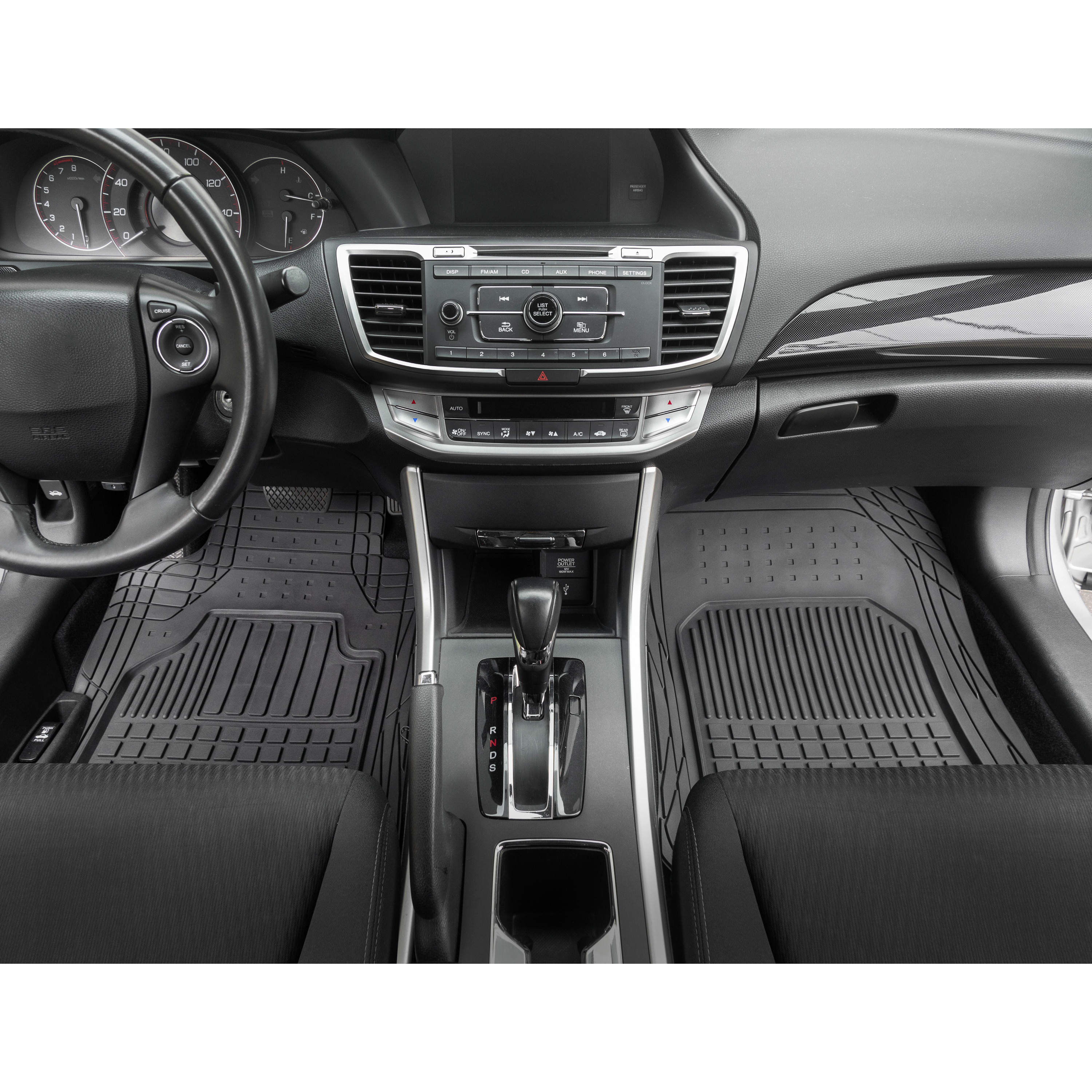 Motor Trend Rubber Car Floor Mats, Trim to Fit, Set of 4 photo 3