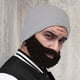 thumbnail image 1 of Decoración del hogar, decoración de habitaciones, decoración de paredes, hilo de punto, hip-hop, divertida máscara de barba grande, sombrero para adulto, sombrero con barba, sombrero, sombrero, 1 of 4