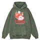 thumbnail image 5 of Sudadera con capucha retro desgastada con estampado de fresas frescas para hombre, estilo hip hop, estilo retro americano, 100 % algodón, informal, para otoño, 5 of 5