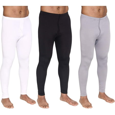 3 Pack: Men's Thermal nderwear Base Layer Fleece Lined Compression ...