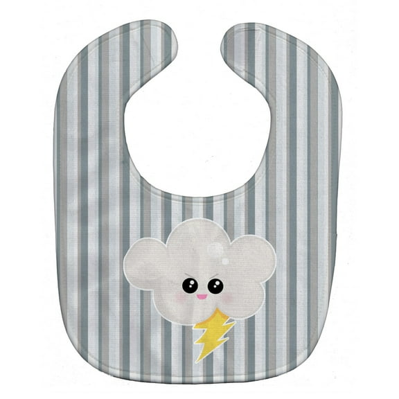 Weather Thuderstorm Face Baby Bib