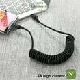 thumbnail image 1 of 5A Spring Extension Micro USB Type-C Fast Charging Data Cable Phone Charger Cord, 1 of 10