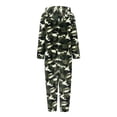 thumbnail image 6 of Women's Ultra Comfy Lounge Fleece Romper Onesie Pajamas Cute Ear Hood Zip up Warm Hoody One Piece Pajamas Jumpsuit, 6 of 7
