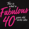 thumbnail image 3 of CafePress - Fabulous 40 Year Oid Women's Classic T Shirt - Women's Traditional Fit Dark T-Shirt, 3 of 4