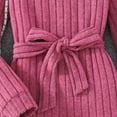 thumbnail image 7 of NAFUU Girls Sweater Dress Long Sleeve Ribbed Knit Hooded Dress Solid Color Casual Tunic Dresses Big Girls Fall Sundress Daily Wear Princess Party Dresses, 7 of 7
