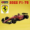 thumbnail image 2 of Bburago-coches de aleación de F1-75 modelo Ferrari F1, escala 1:43, 2022, 75 ° aniversario, Monza #16, Leclerc, juguetes fundidos a presión, Foor Collect Fivean unisex, 2 of 2
