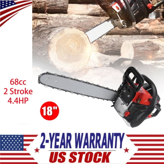58CC 2 Stroke 4.4HP  Gas Chainsaw Gasoline Powered Chain Saw Engine Wood Cutting