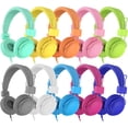 thumbnail image 1 of Auriculares AILIHEN Kids HD850 con micrófono, paquete de 10 unidades, Multicol, 1 of 1