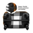 thumbnail image 4 of Haiem Orange Plaid Luggage Cover,Durable, Washable Suitcase Protector With Anti-Scratch Technology - Keep Your Luggage Looking New Small, 4 of 9