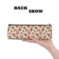 thumbnail image 3 of Xecao Pineapple Flower Print Leather Pencil Case -Stationery Bag Pen Holder for Work & Office, 3 of 5