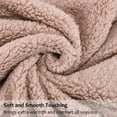 thumbnail image 3 of Catalonia Reversible Sherpa Throw Blanket, Super Soft Fluffy Blanket for Couch, Fuzzy Comfy Warm Throws, Comfort Caring Gift, 50x60 inches, Pink, 3 of 7