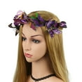 thumbnail image 3 of Bandeau Élégant pour Femmes avec Sangle, Chapeau de Fête à Fleurs, Accessoire pour Cheveux, 3 of 5