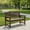 Light brown, variant on 47" Outdoor Garden Bench with 800 lb Heavy-Duty Capacity, Slatted Wood-Grain Poly Lumber Seat, Ergonomic Backrest, Wide Armrests – All-Weather Design for Patio, Porch, and Yard