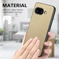 thumbnail image 4 of Dteck Case for Google Pixel 9A,Slim Premium Canvas Grain PU Leather,Soft TPU Bumper,Non-Slip Anti-Scratch Shock-Absorbent,Protective Phone Cover for Google Pixel 9A,Khaki, 4 of 8