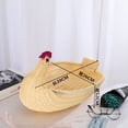 thumbnail image 6 of CoreLiving Artisan Woven Rattan Bunny Design Fruit Basket Smooth Polished Finish Multi-Purpose Storage Solution for Fruit Bread Snacks Vegetable Holder for Kitchen Counter Dining Table Decor, 6 of 9