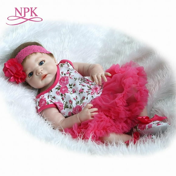 55cm Bebes Reborn Real Girl Full Body Silicone Reborn Baby Doll To