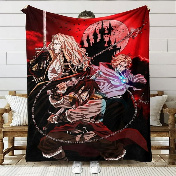 Castlevania Throw Blanket Gifts for Fans Lover Girls Boys Women Present Hoodie Him Bed 60"x80"
