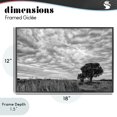 thumbnail image 4 of Stupell Industries Rustic Lodge Solitary Tree Beneath Clouds Black Framed Giclee Art, 18 x 12, by Jon Evan, 4 of 8