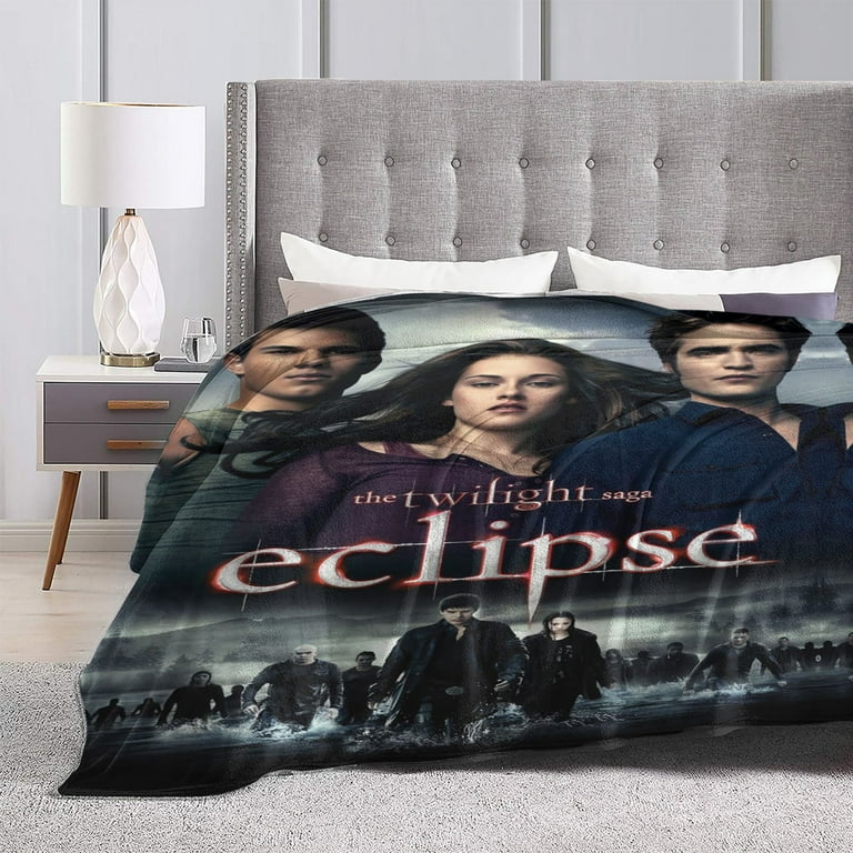 Twilight Saga Blanket Soft Cozy Fleece Throw Blanket Plush Lightweight Warm Fuzzy Flannel Blankets and Throws for Boys Girls Couch Sofa Bed 80x60In