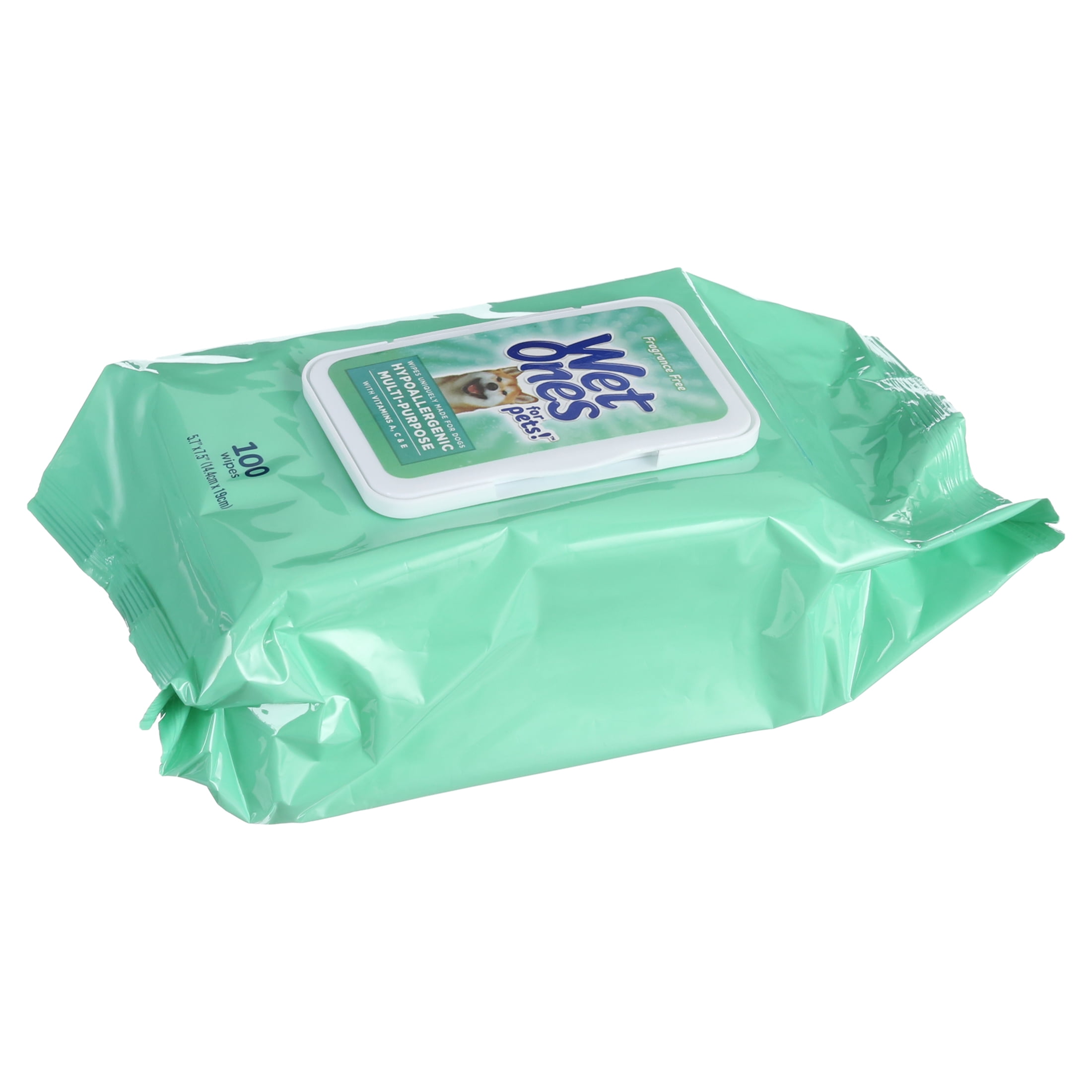 (4 pack) Wet Ones Hypoallergenic Wipe for Dogs - 100 ct pouch