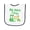 White and Navy, variant on Inktastic Nana and Pops Love Me Dinosaur Grandson Baby Terry Cloth Bib
