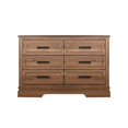 thumbnail image 6 of New Classic Furniture Coventry Hall Wood 6-Drawer Dresser in Pecan, 6 of 6
