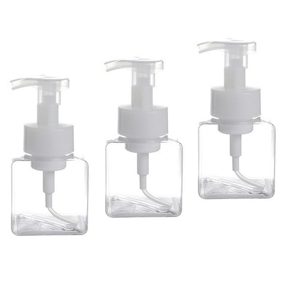 3 Pcs Reusable Empty Bottles Foam Dispenser Shampoo Foam Bottle Soap Dispenser Pump Refillable Bottles Pump Bottle