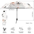 thumbnail image 3 of FORMRS Travel Umbrella Folding Auto Open Close Windproof Rain UV Protection, Ghost Design, 3 of 8