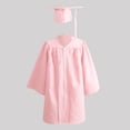 thumbnail image 2 of ZACPNCV Kindergarten Graduation Cap and Gown Class of 2025 Tassel Set for Preschool Kids Ceremony Party Gift Pink 7-8 Years, 2 of 4
