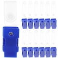 thumbnail image 4 of 100 clips para credenciales con correas transparentes para tarjetas de identificación, pequeños porta credenciales, clips de plástico para credenciales, 4 of 8