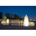 thumbnail image 2 of Highsmith, Carol 32x23 Black Ornate Wood Framed with Double Matting Museum Art Print Titled - World War II Memorial Nigh), Washington, D.C., 2 of 4