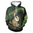 thumbnail image 3 of Sudadera con capucha con estampado completo y divertido de rana arbórea para hombre, sudadera informal de primavera y otoño, ropa de calle holgada de talla grande, 3 of 5