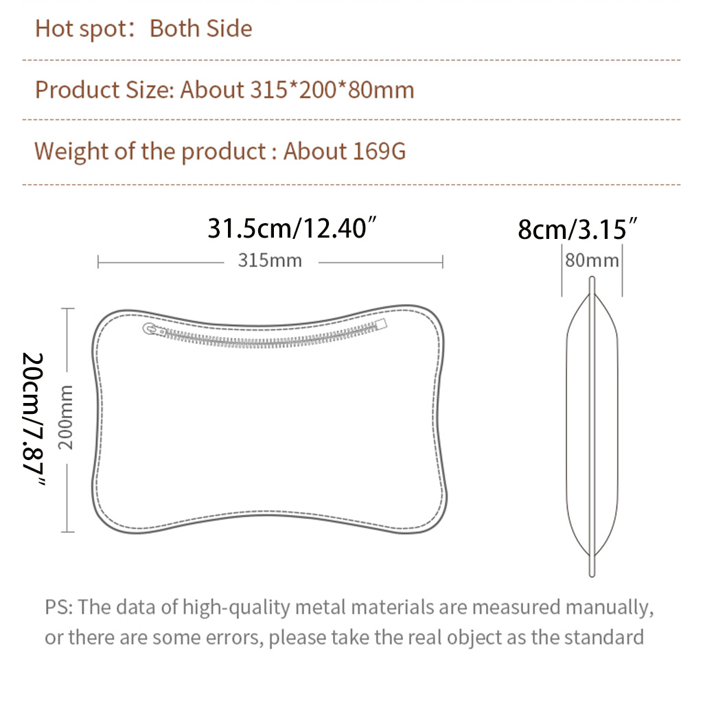 for Smart Electric USB Hand Warmer Portable Rechargeable Heating Winter Foot Body Heater Pad Hot Bag Pillow