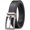 Black/Silver Buckle, variant on Men's Dress Belt Black Leather Belts for Jeans